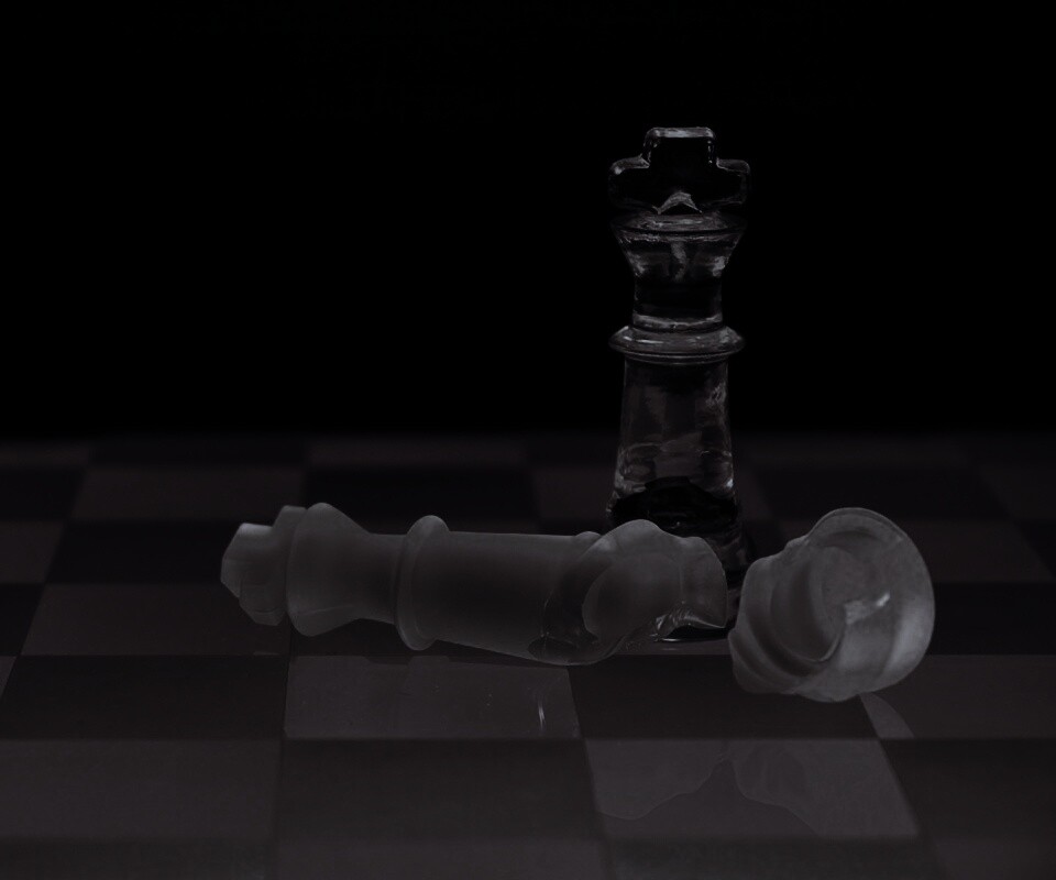 Две шахматных фигуры обои