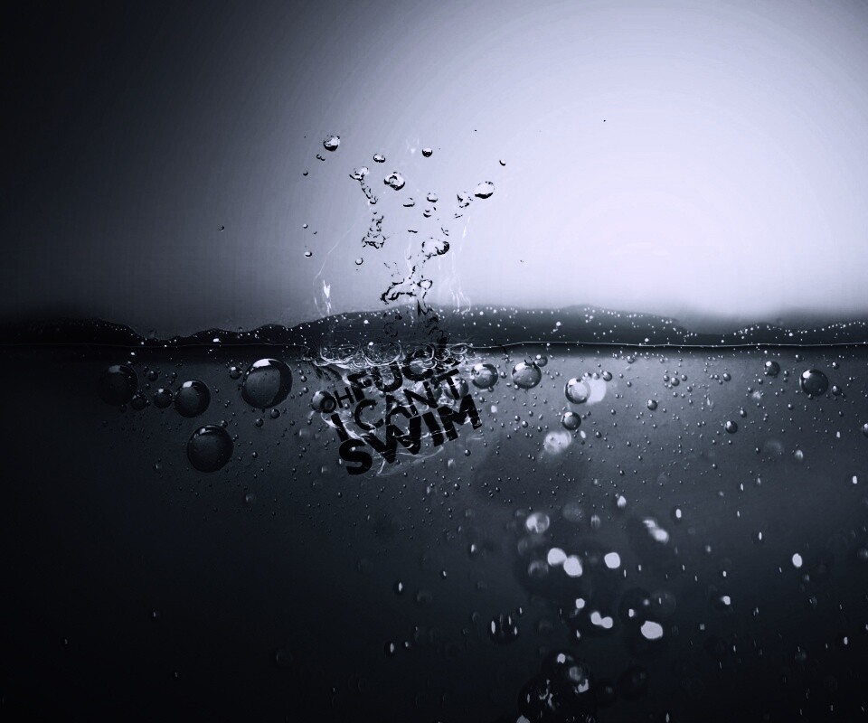 Oh fuck i cant swim обои