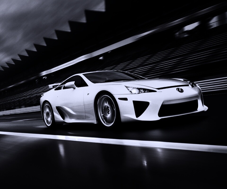 Lexus LFA на тарссу обои