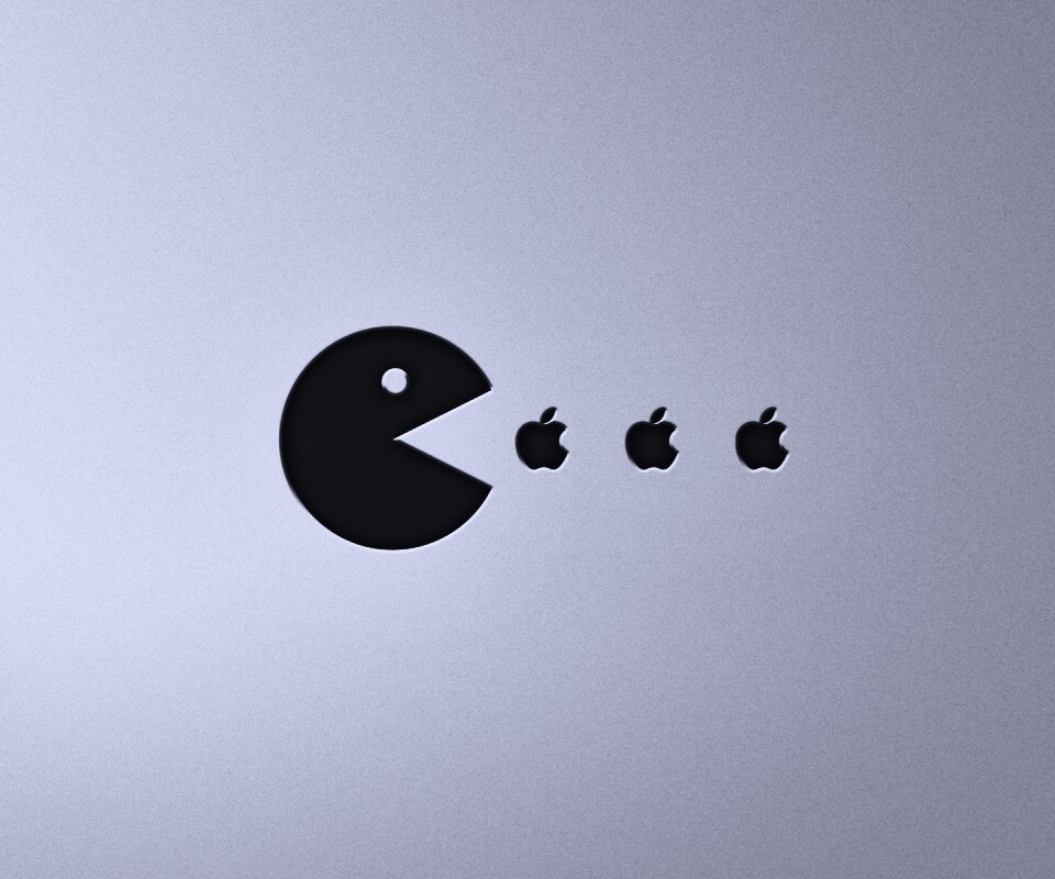 Пэкмен против Apple обои