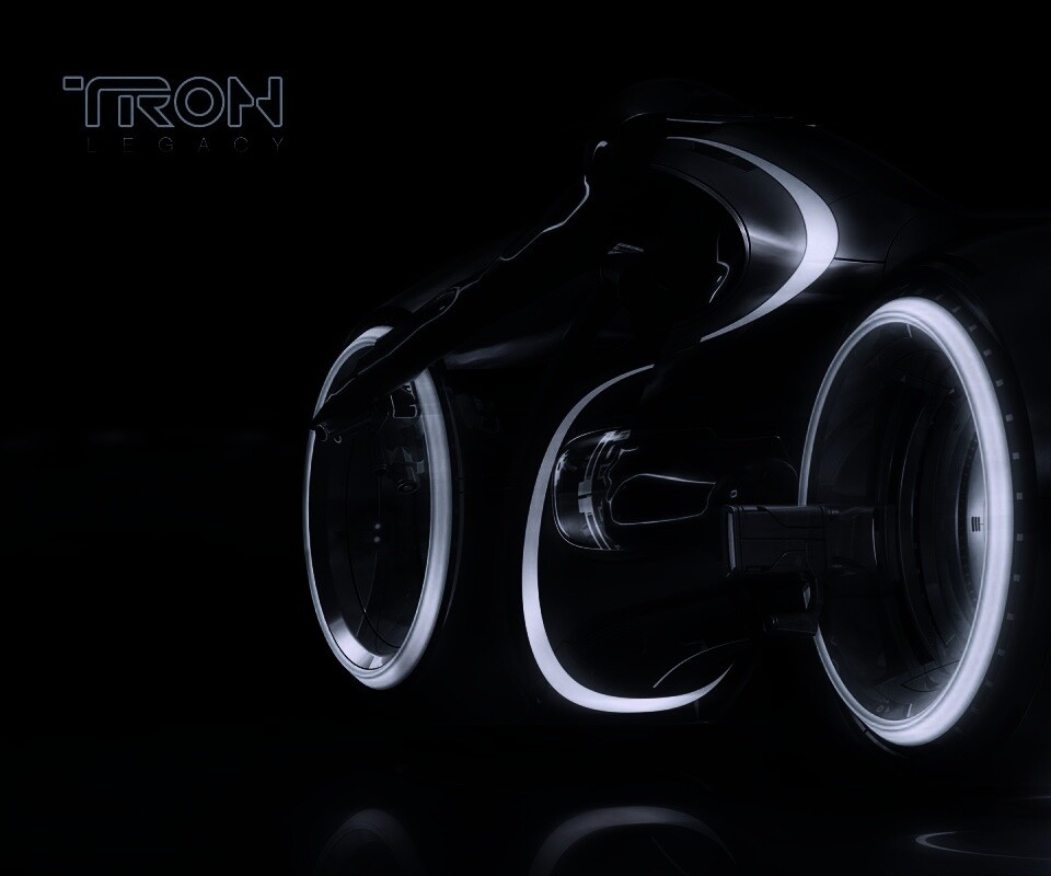 Светоцикл из TRON обои