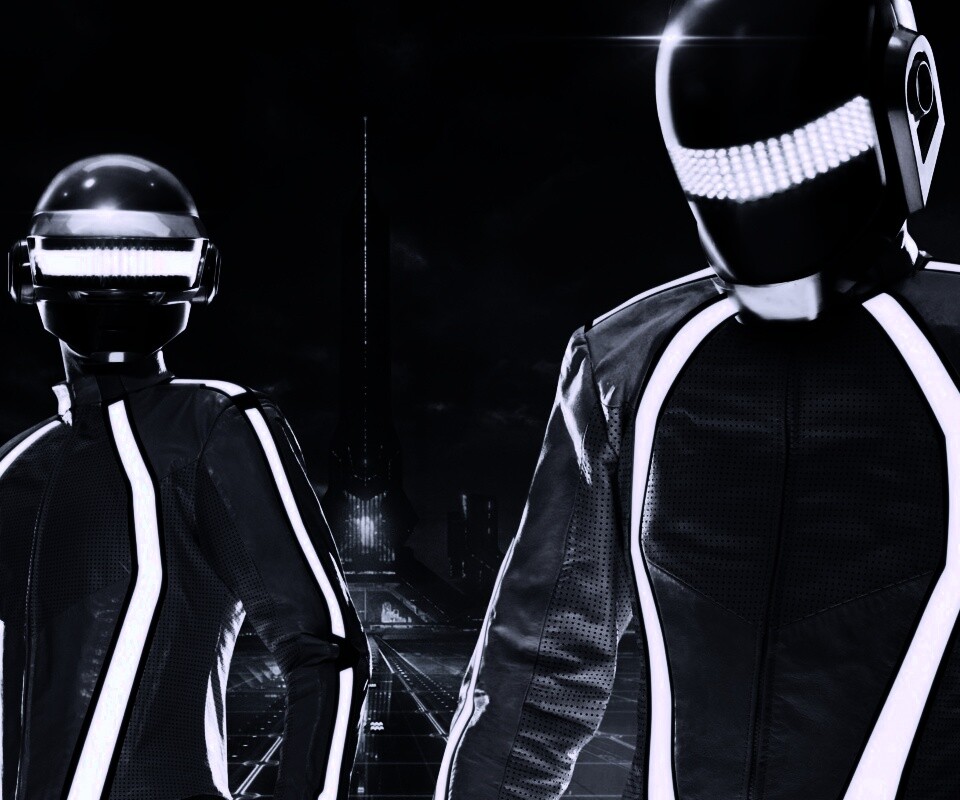 Daft Punk на съемках фильма TRON обои