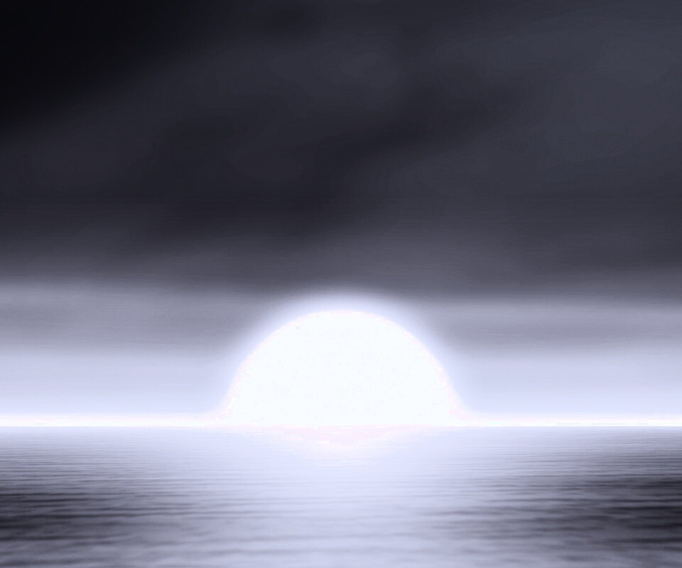 Нереальный закат обои