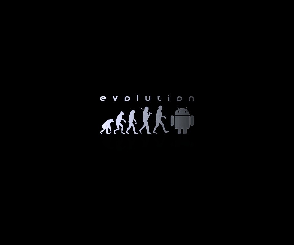 Эволюция по мнению Android обои