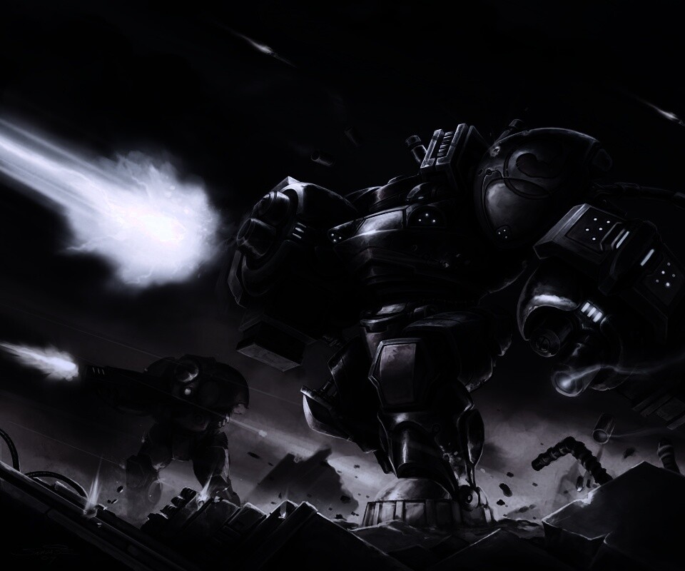 Терраны из StarCraft обои