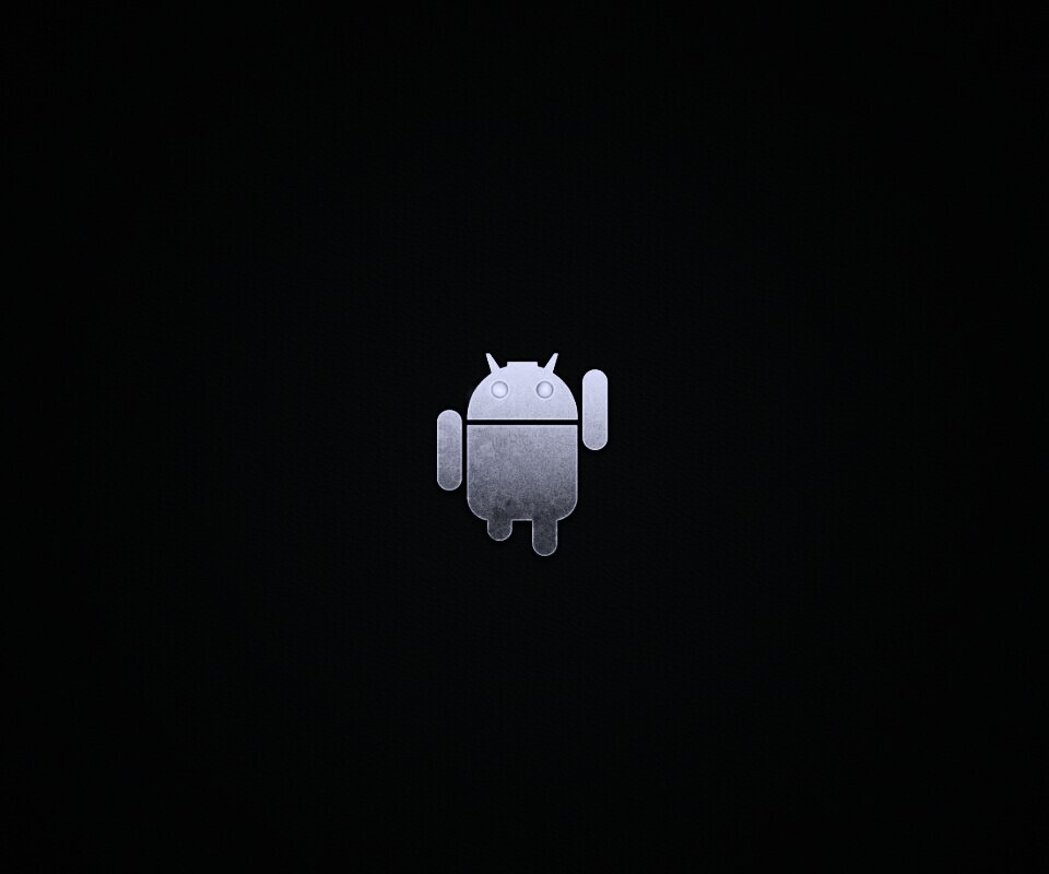 Логотип Android на зеленом фоне обои