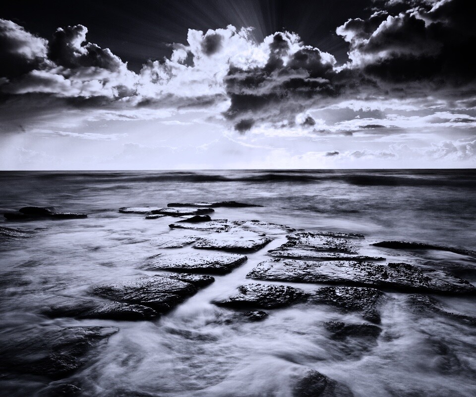 Море в HDR обои