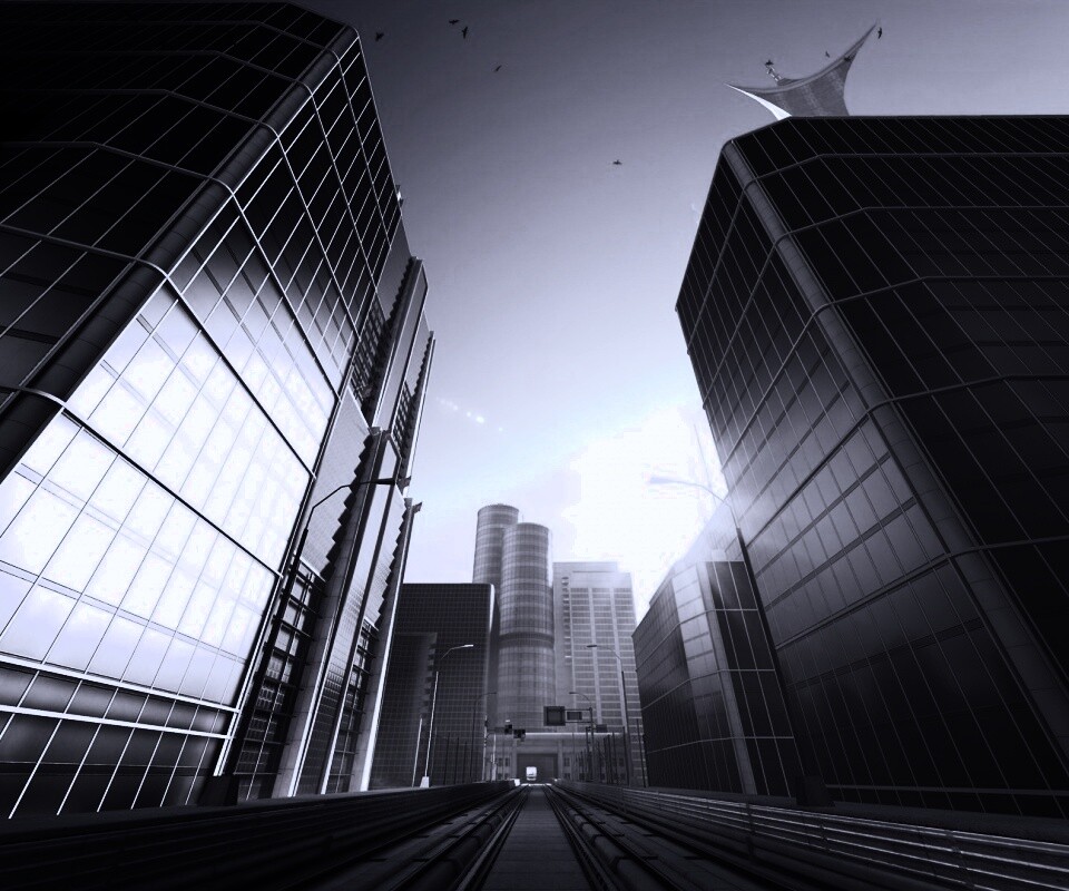 Улица из Mirrors Edge обои