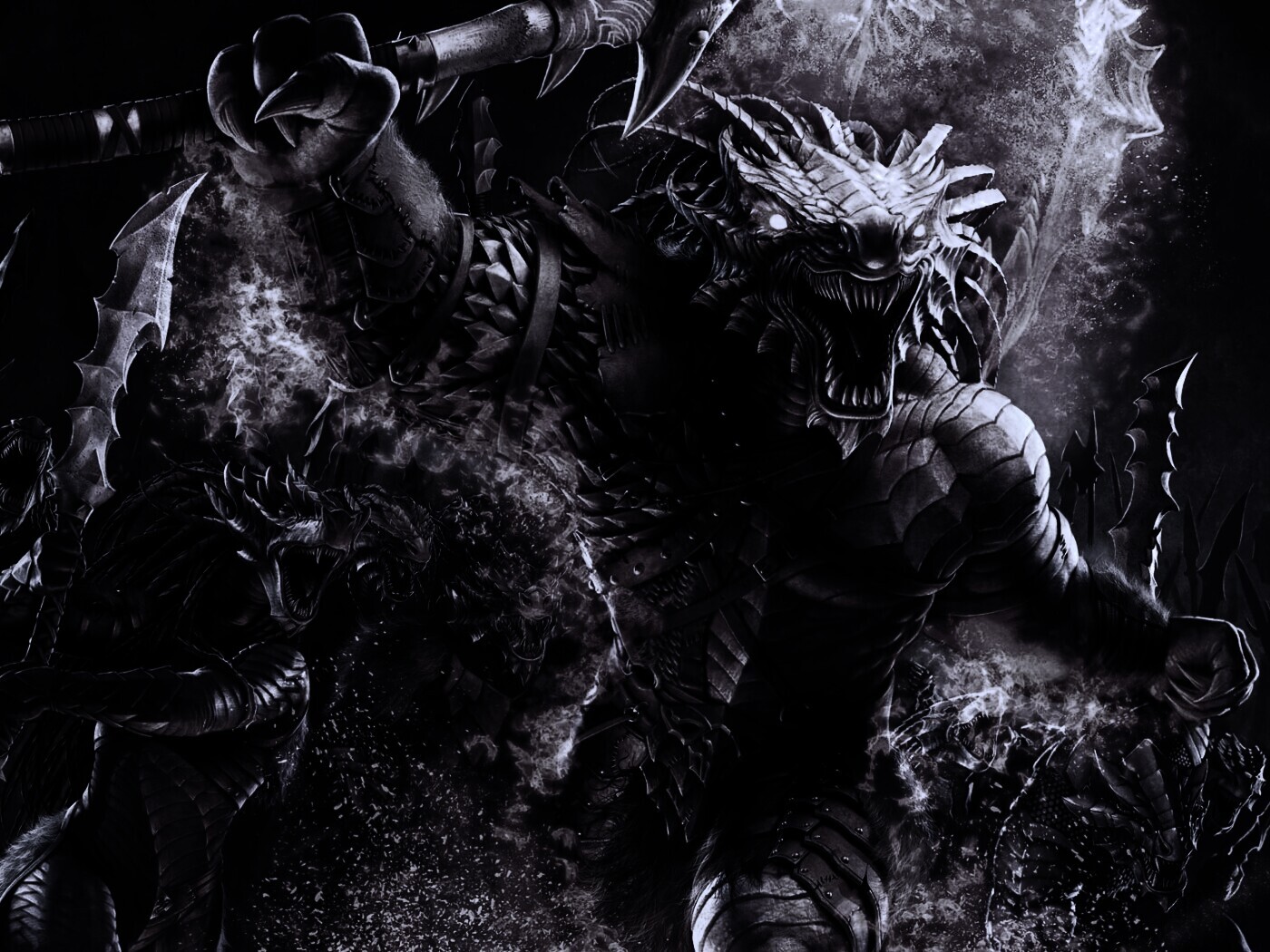 Dragonborn Barbarian обои