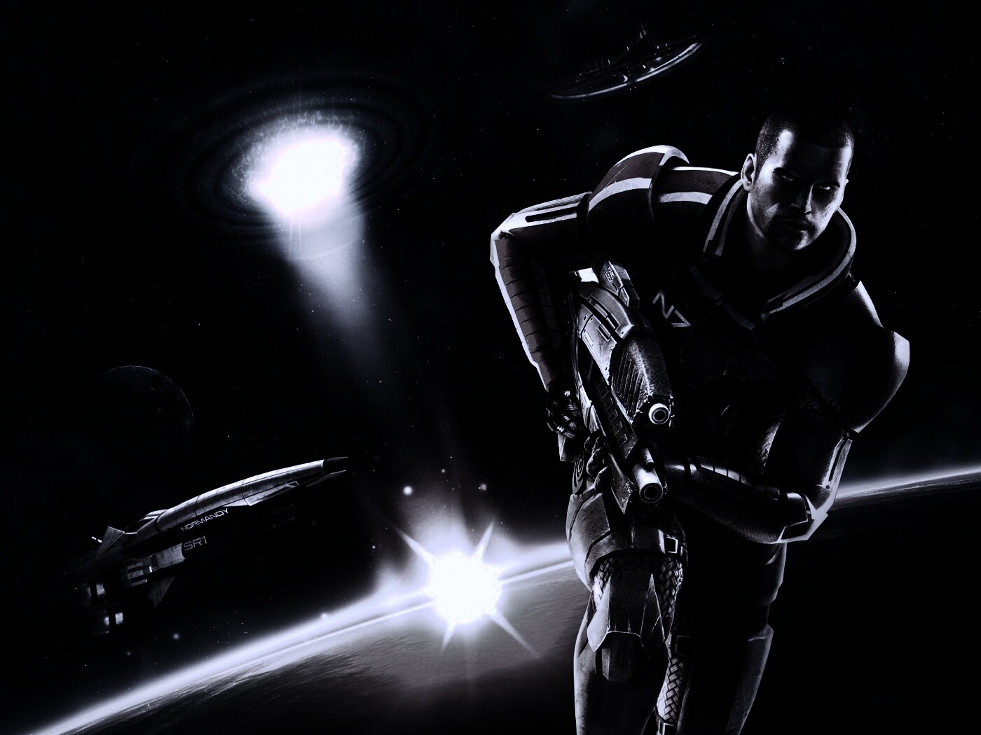 Шепард из вселенной Mass Effect обои