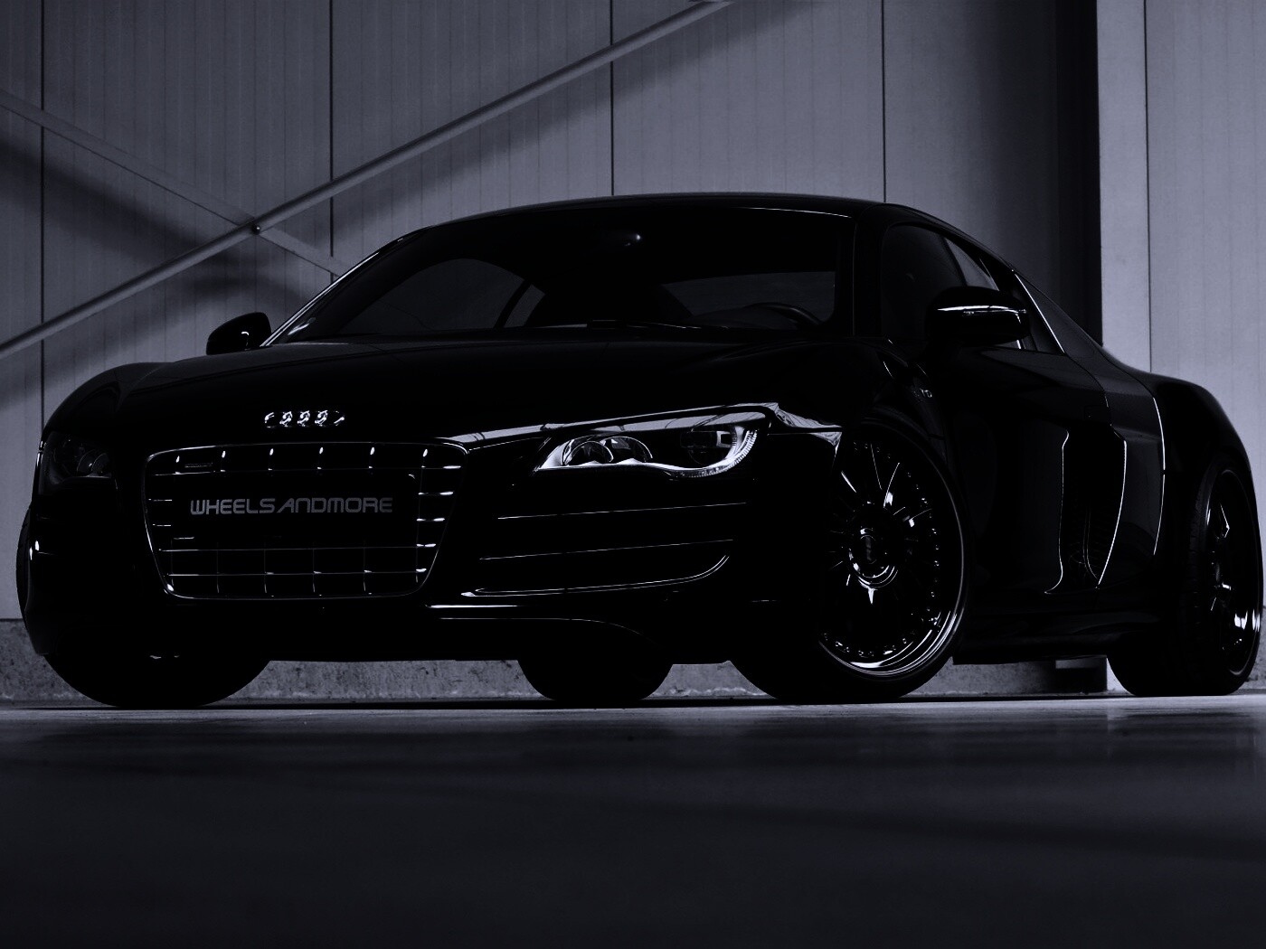 Audi черного цвета обои