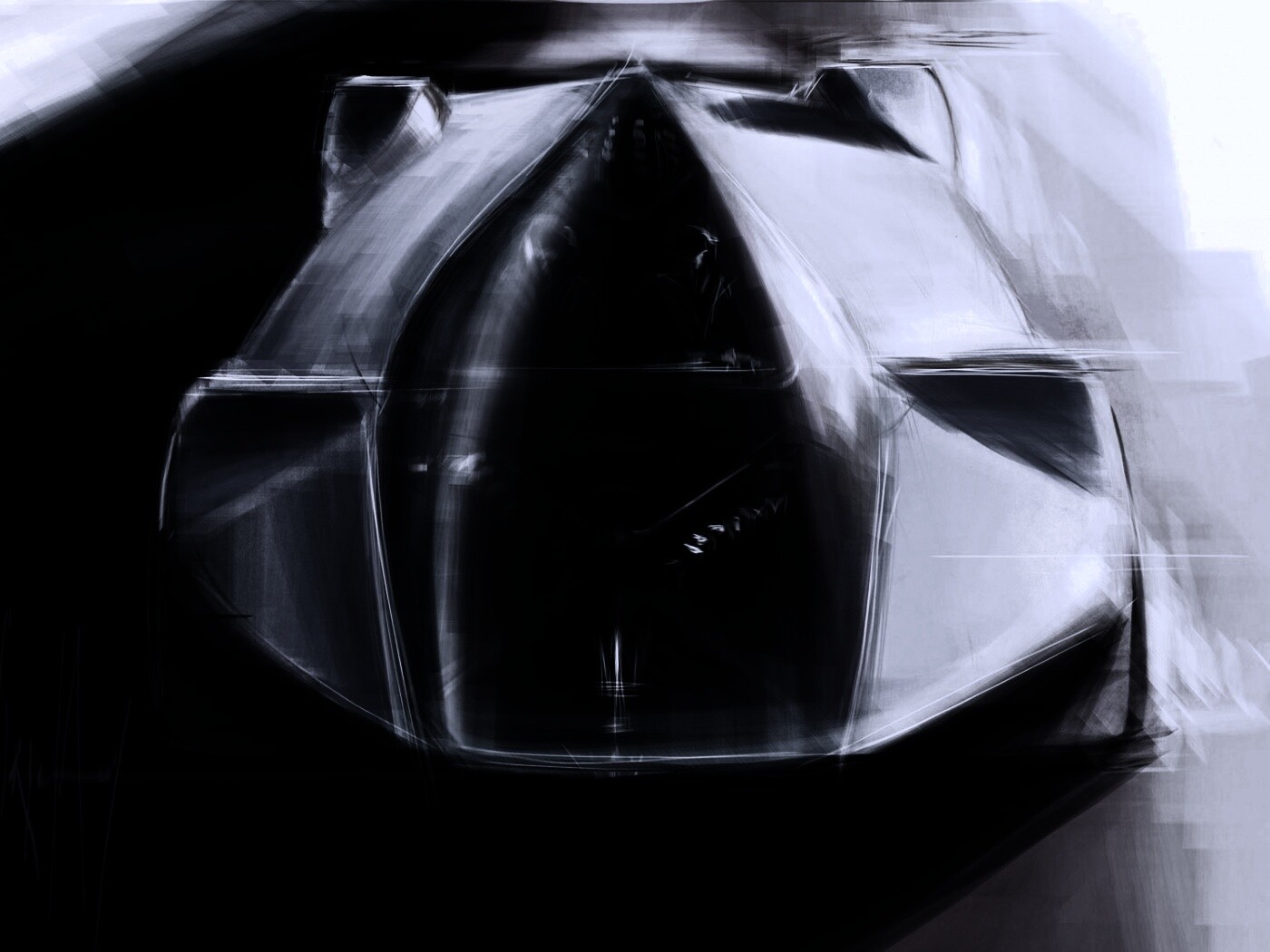 Зарисовка Maserati Birdcage обои