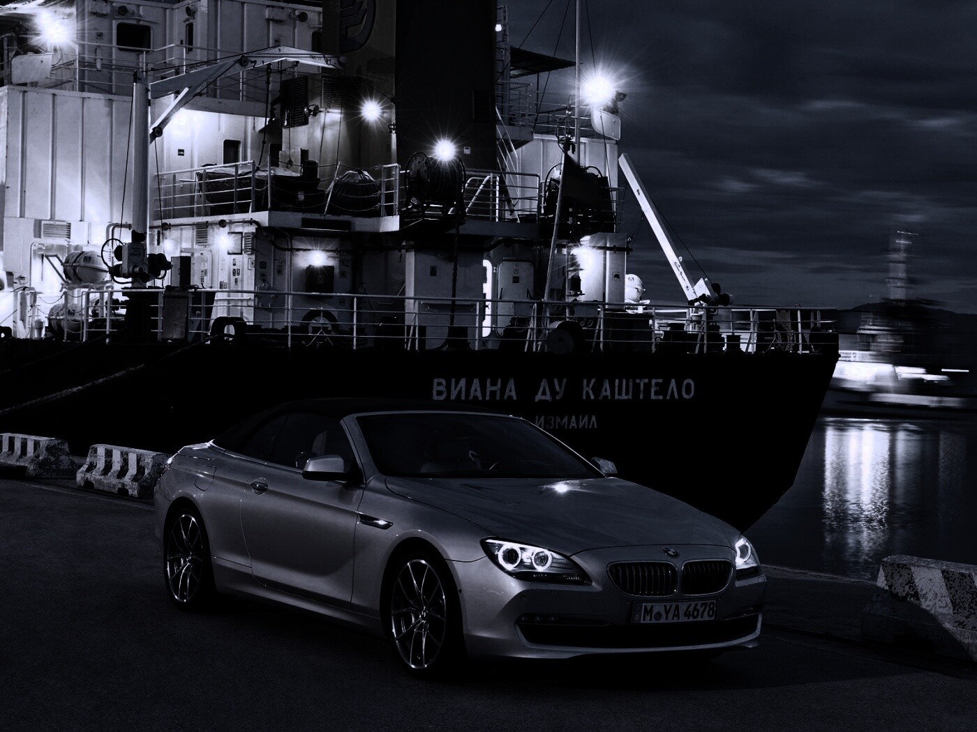 BMW 6 в порту обои