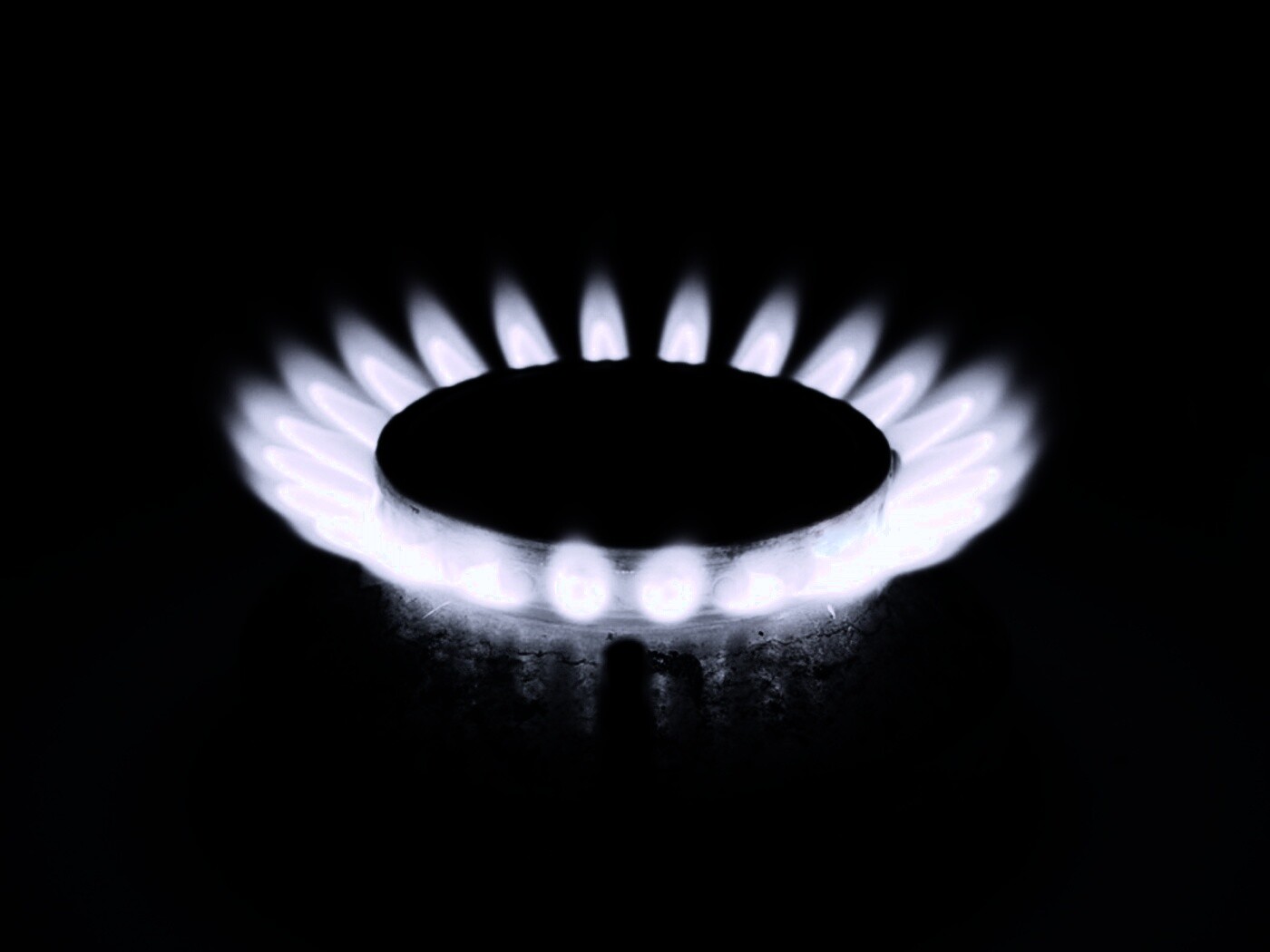 Огонь газовой конфорки обои