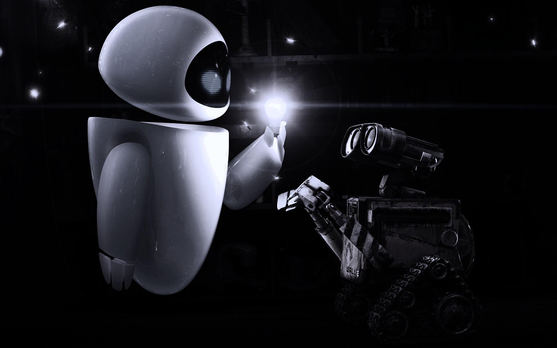 WALL-E и Ева обои
