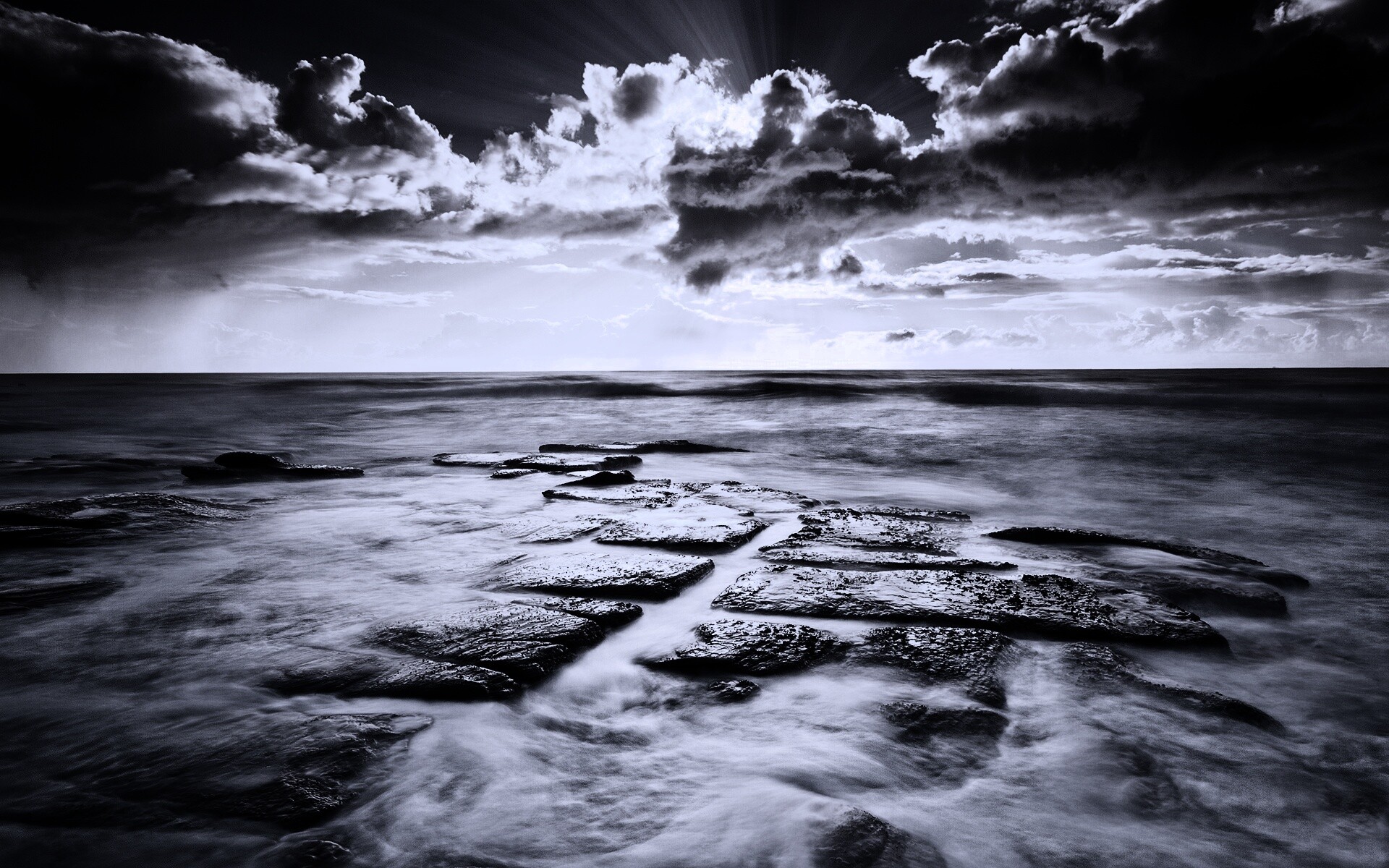Море в HDR обои