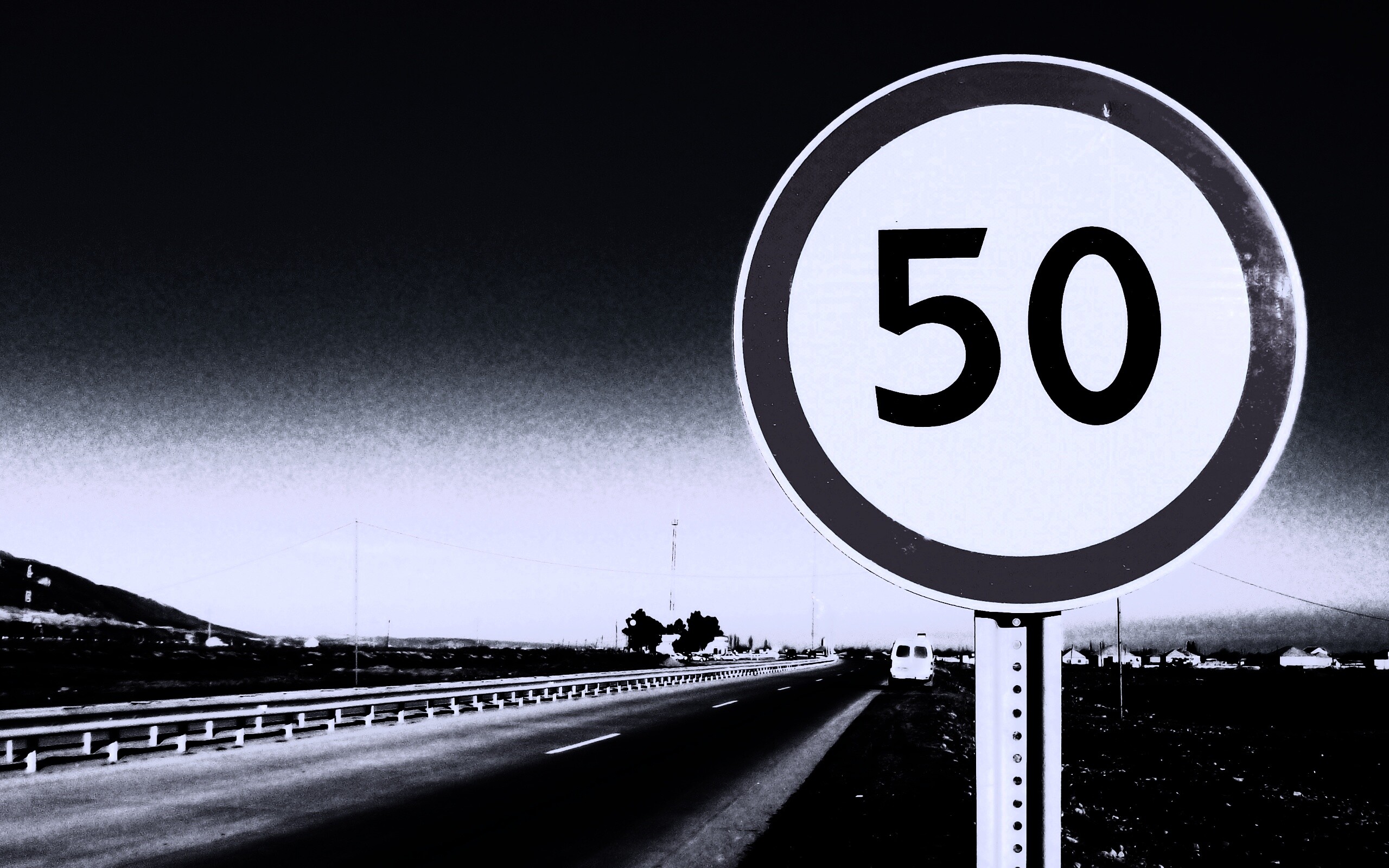 Ограничение скорости 50 км/ч обои