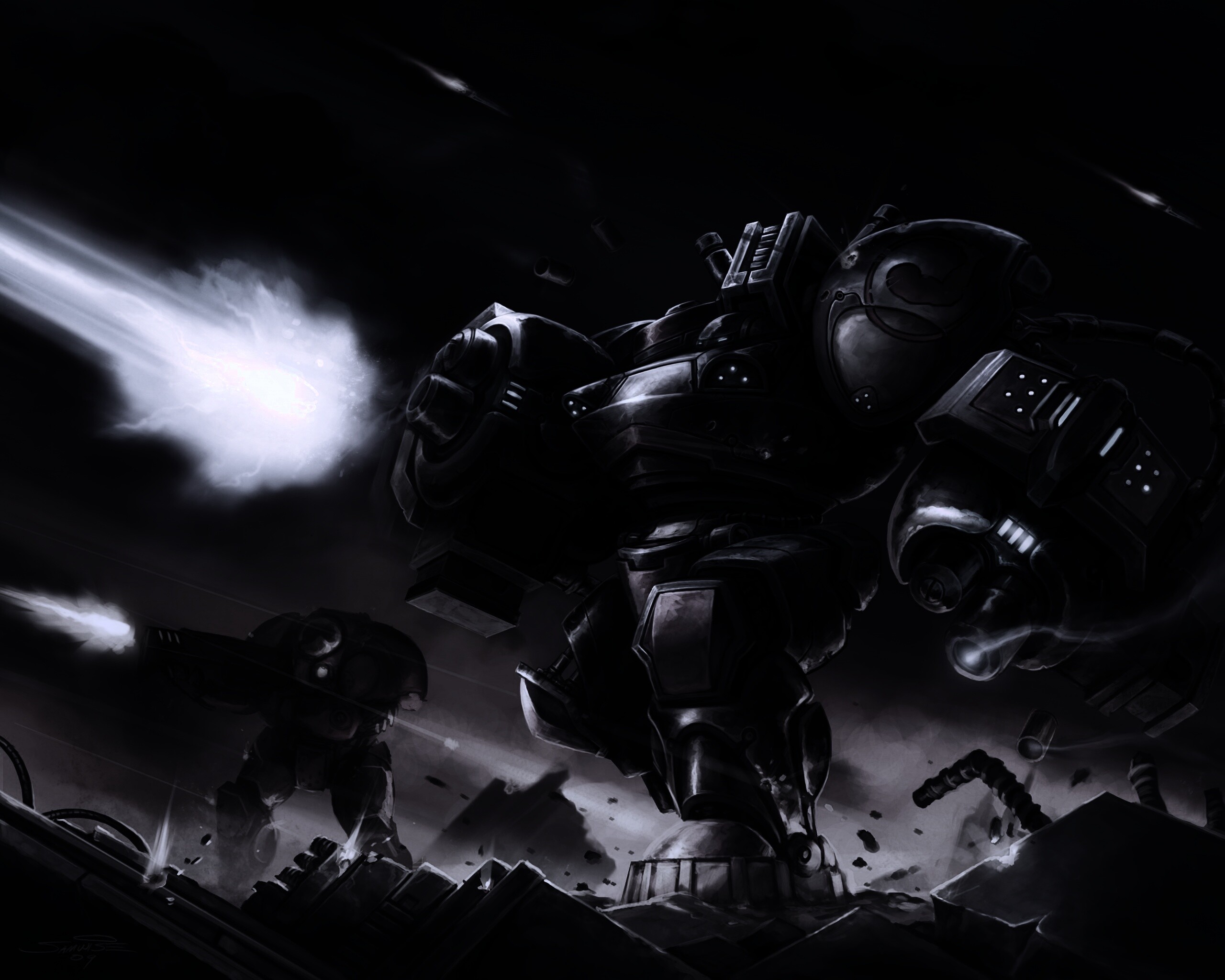 Терраны из StarCraft обои