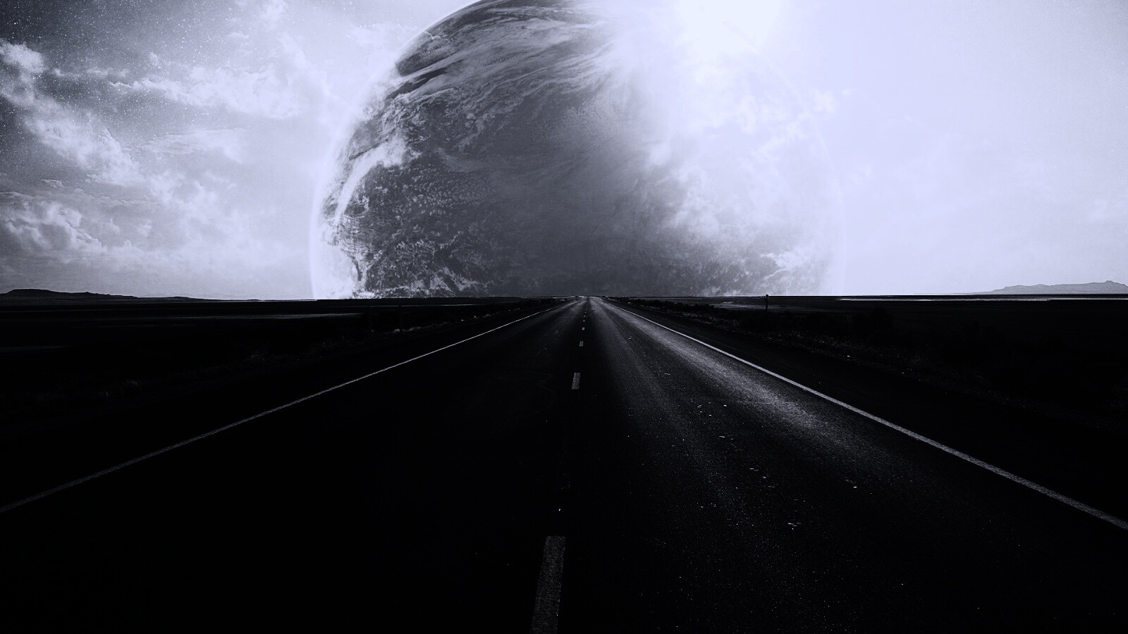 Дорога в луну обои