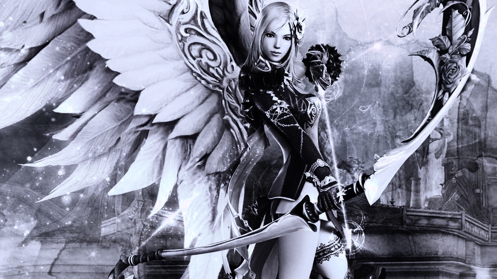 Эльфийка лучница из Aion обои