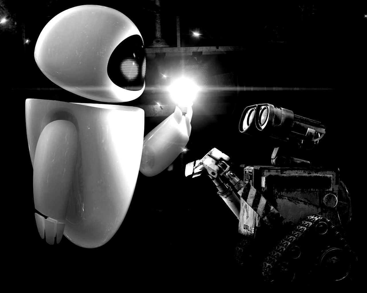 WALL-E и Ева обои