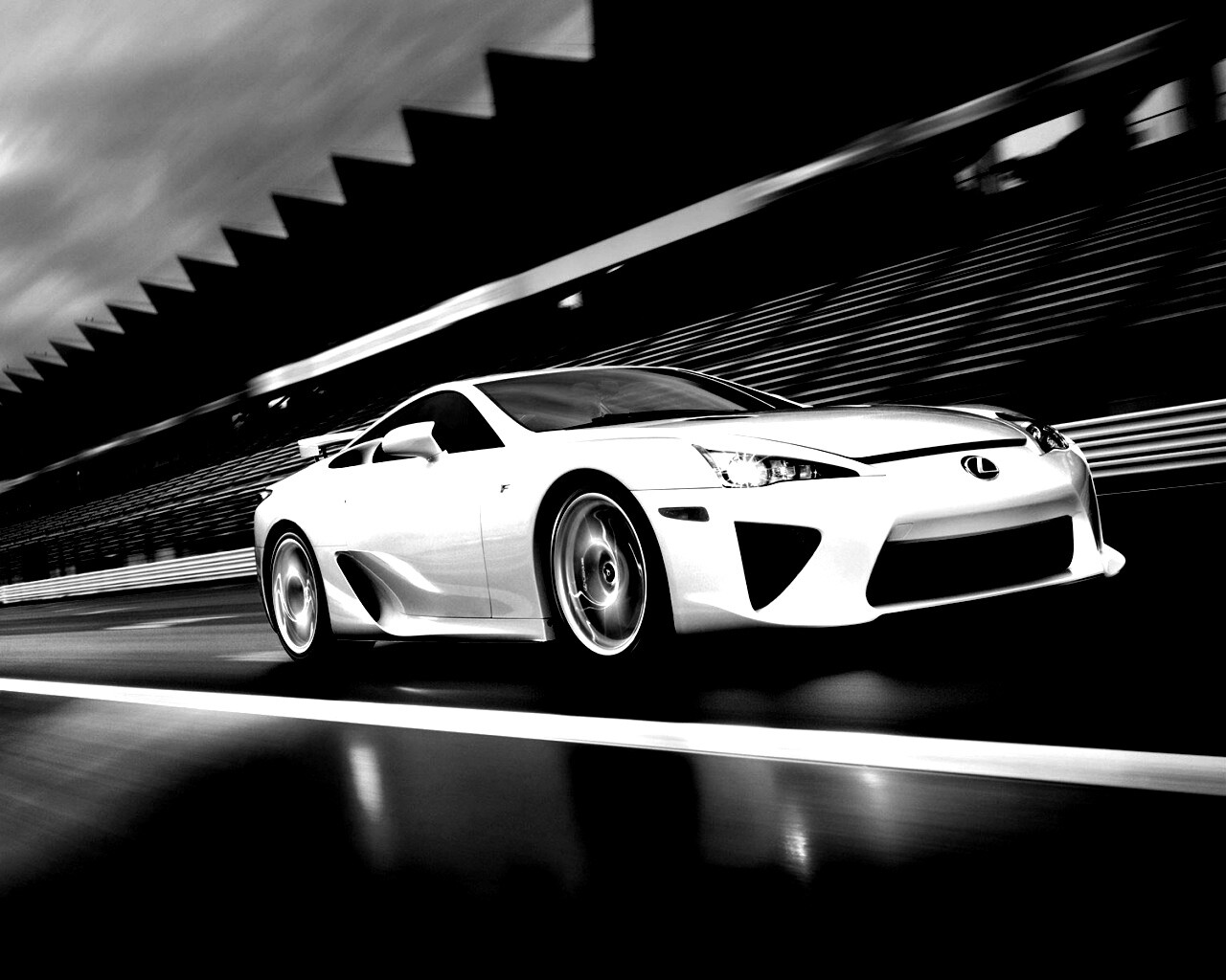 Lexus LFA на тарссу обои