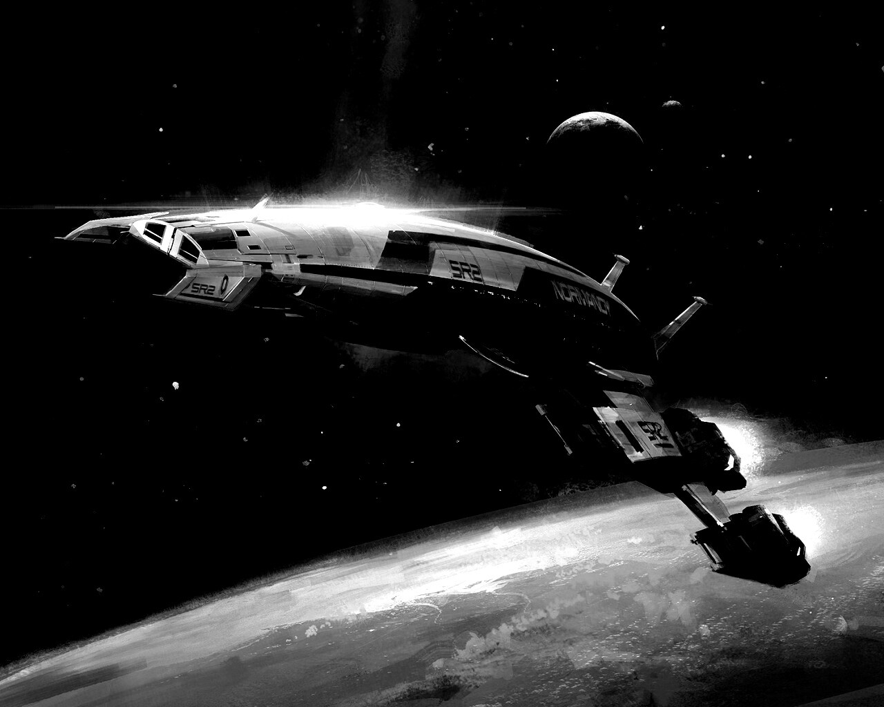 Корабль Normandy обои
