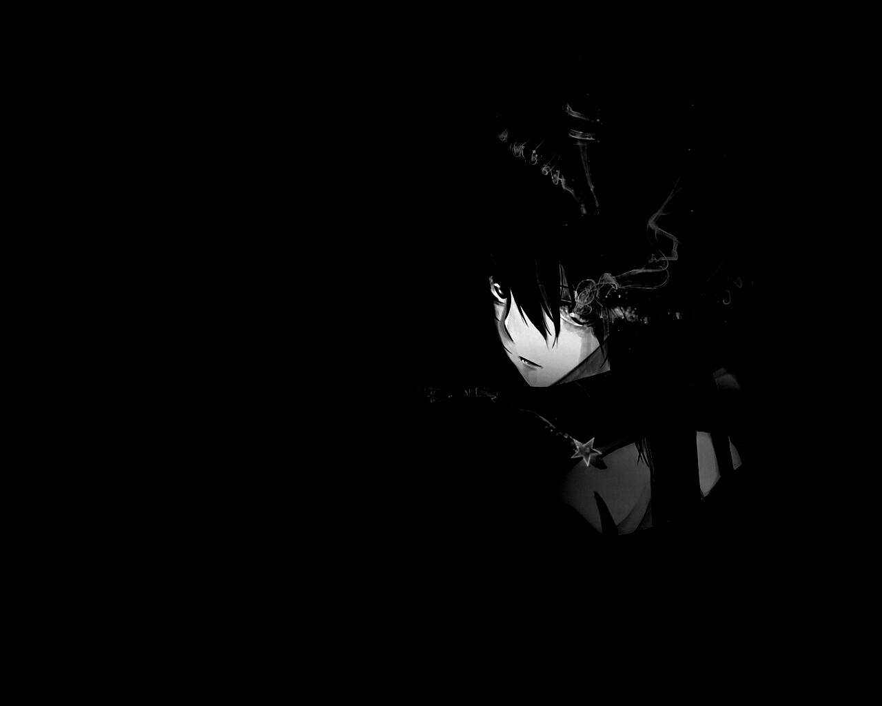 Black rock shooter обои