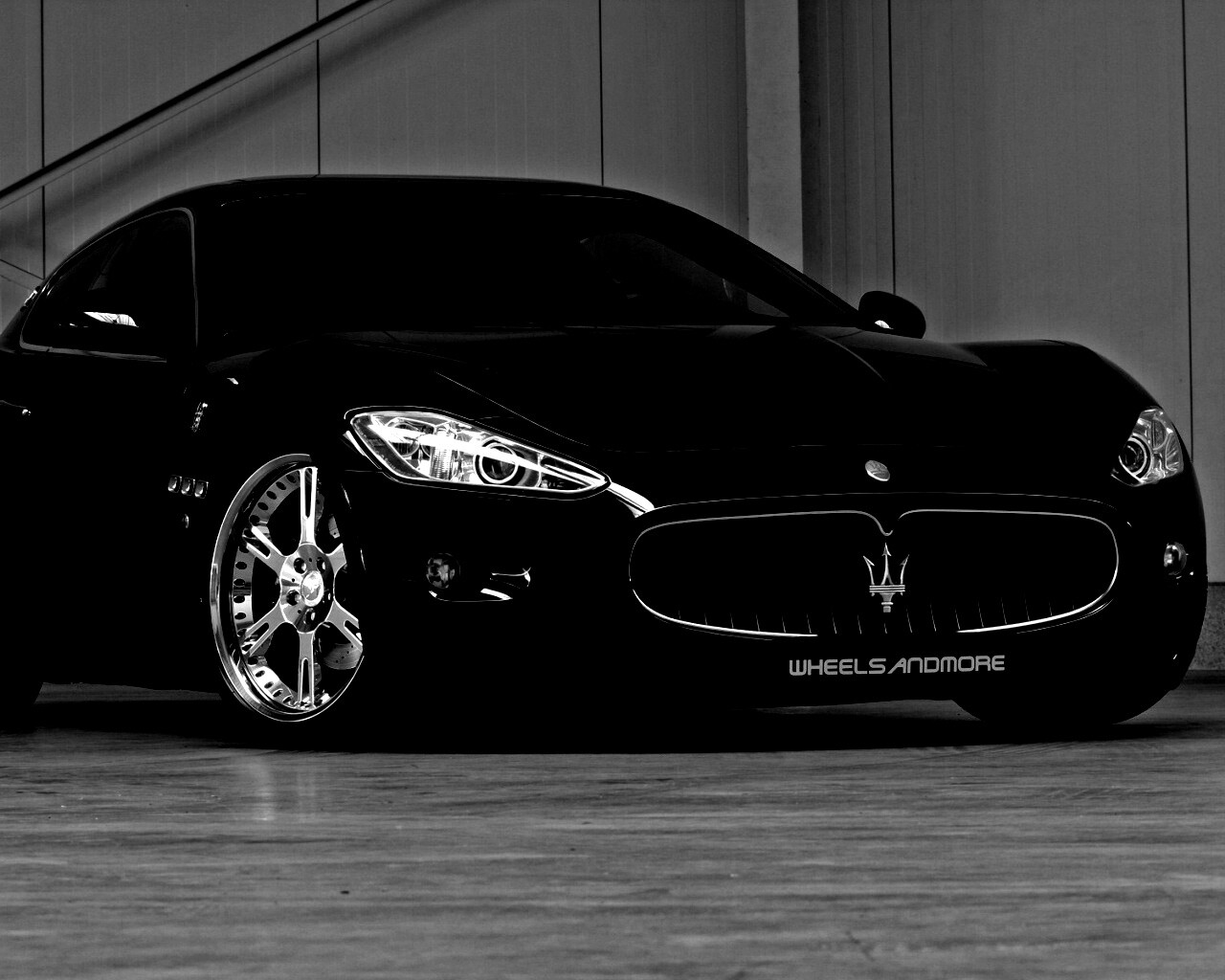 Черная мазерати Gran Turismo обои