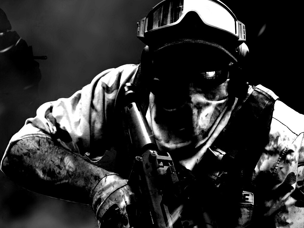 Боец в маске обои