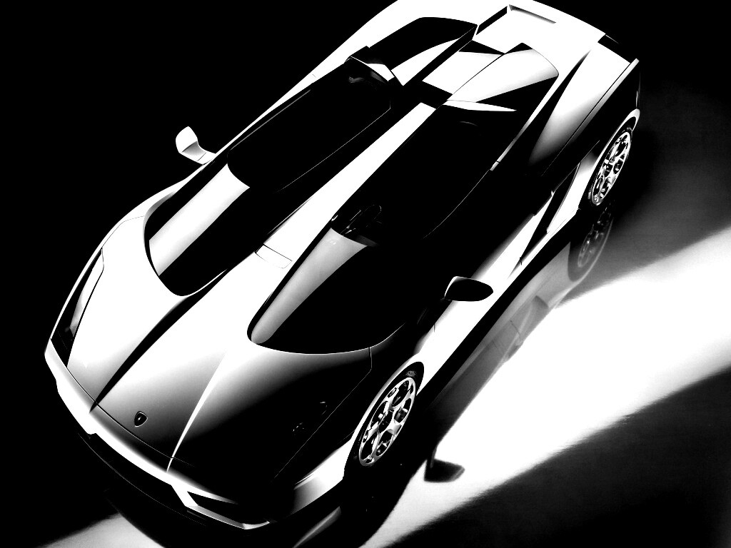 Светло-серый Lamborghini обои