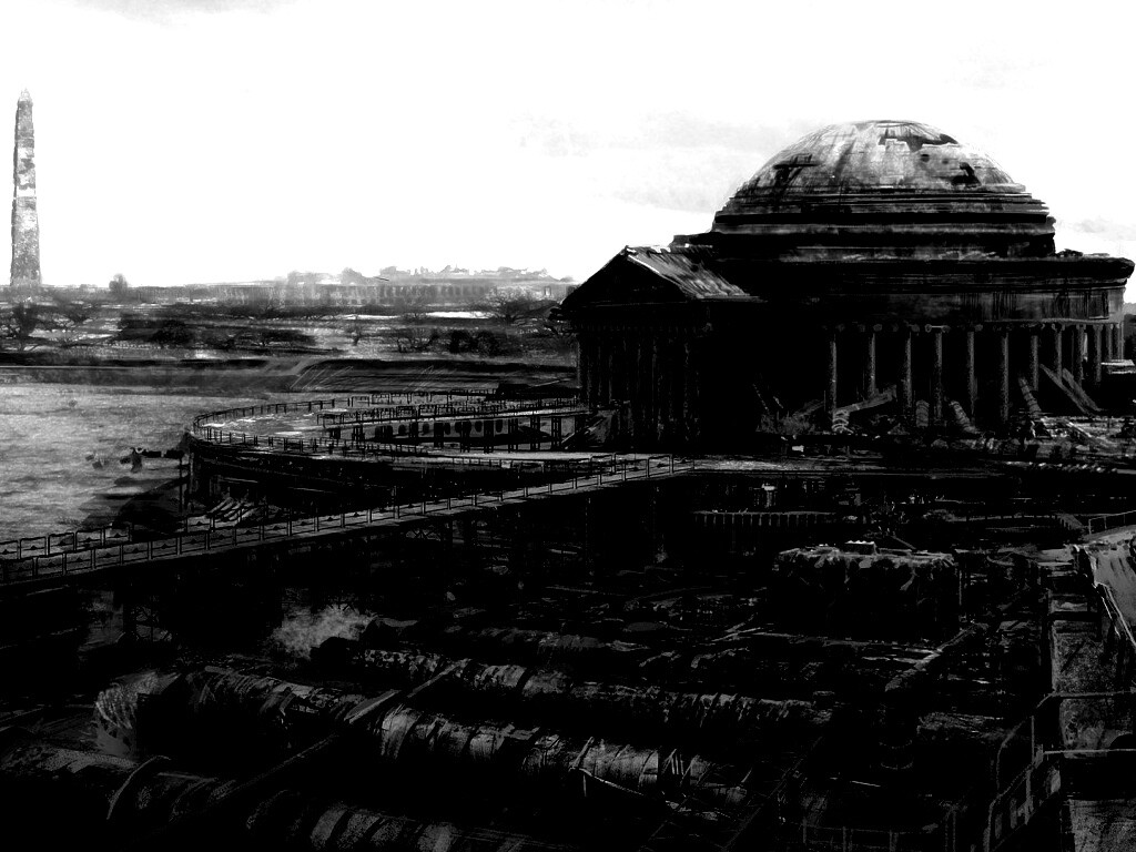 Водоочиститель в мемориале Джеферсона из Fallout 3 обои