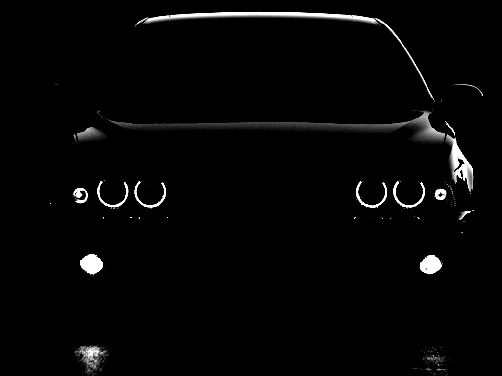 Чёрный BMW обои