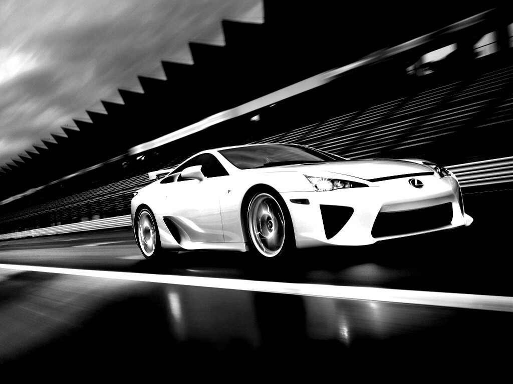 Lexus LFA на тарссу обои