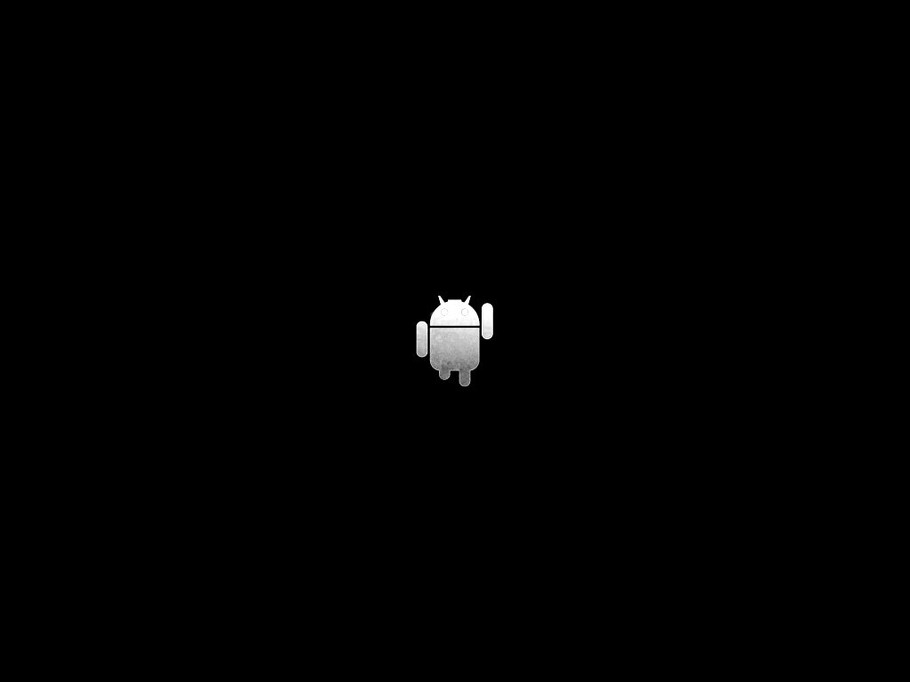 Логотип Android на зеленом фоне обои