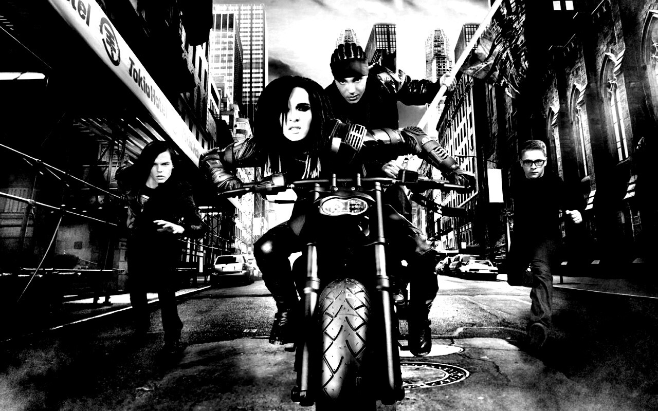 Tokio Hotel на мотоцикле обои