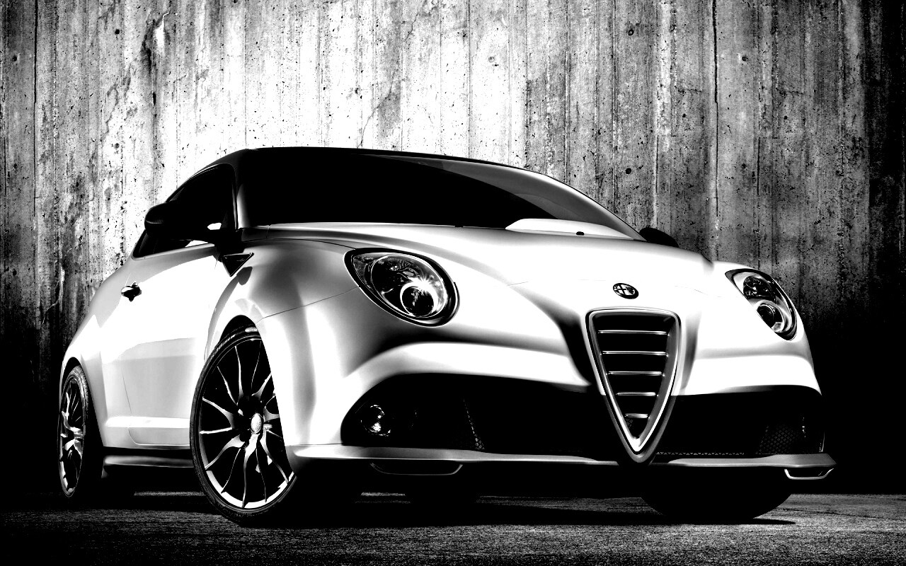 Alfa-Romeo вид спереди обои