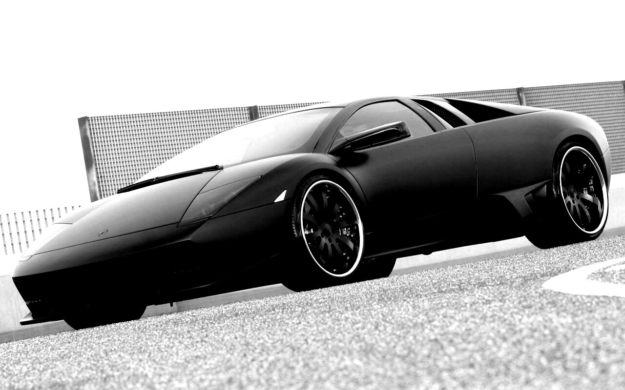 Lamborghini Reventon черного цвета обои