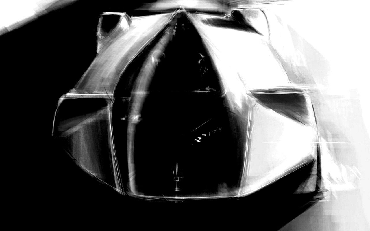 Зарисовка Maserati Birdcage обои