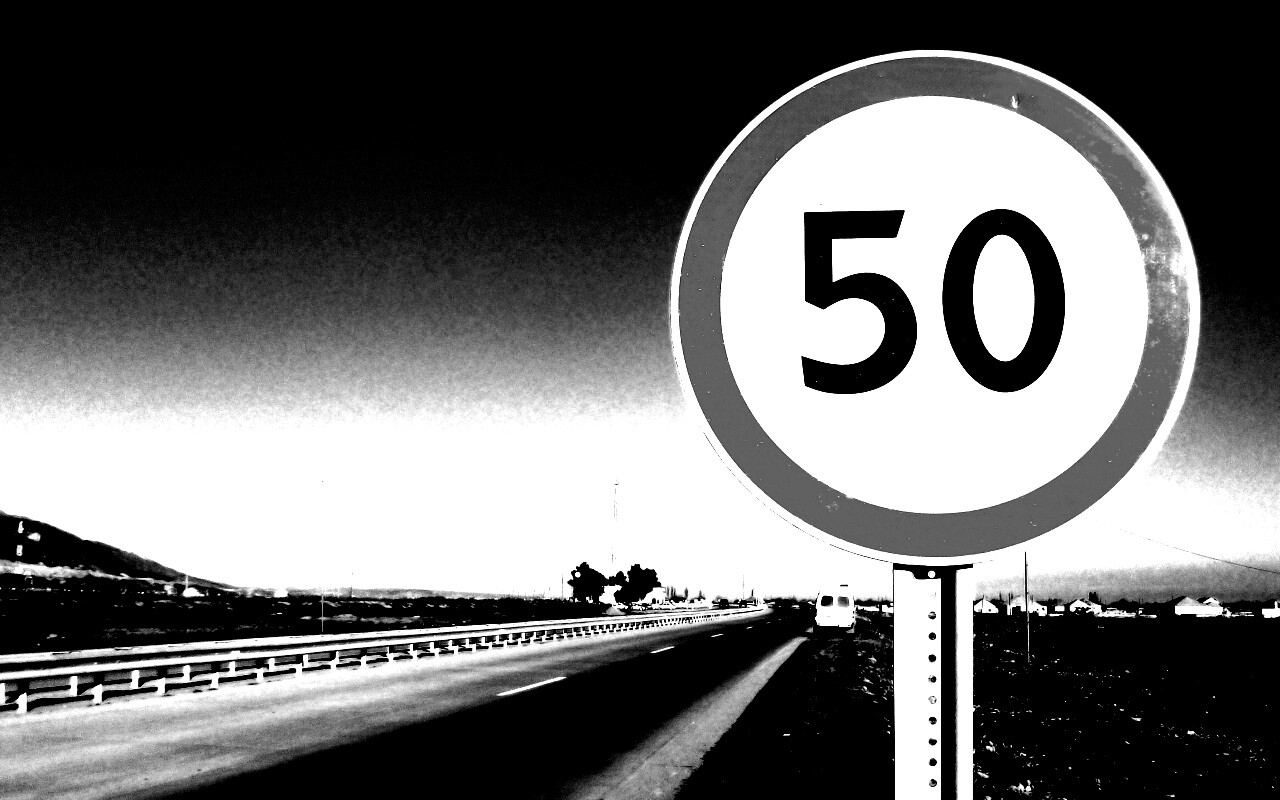 Ограничение скорости 50 км/ч обои