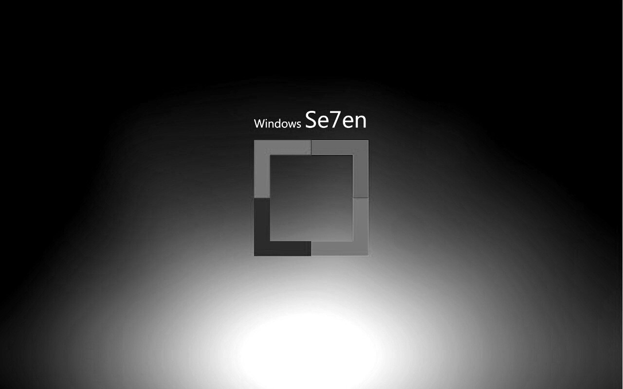Квадратное лого Windows Seven обои