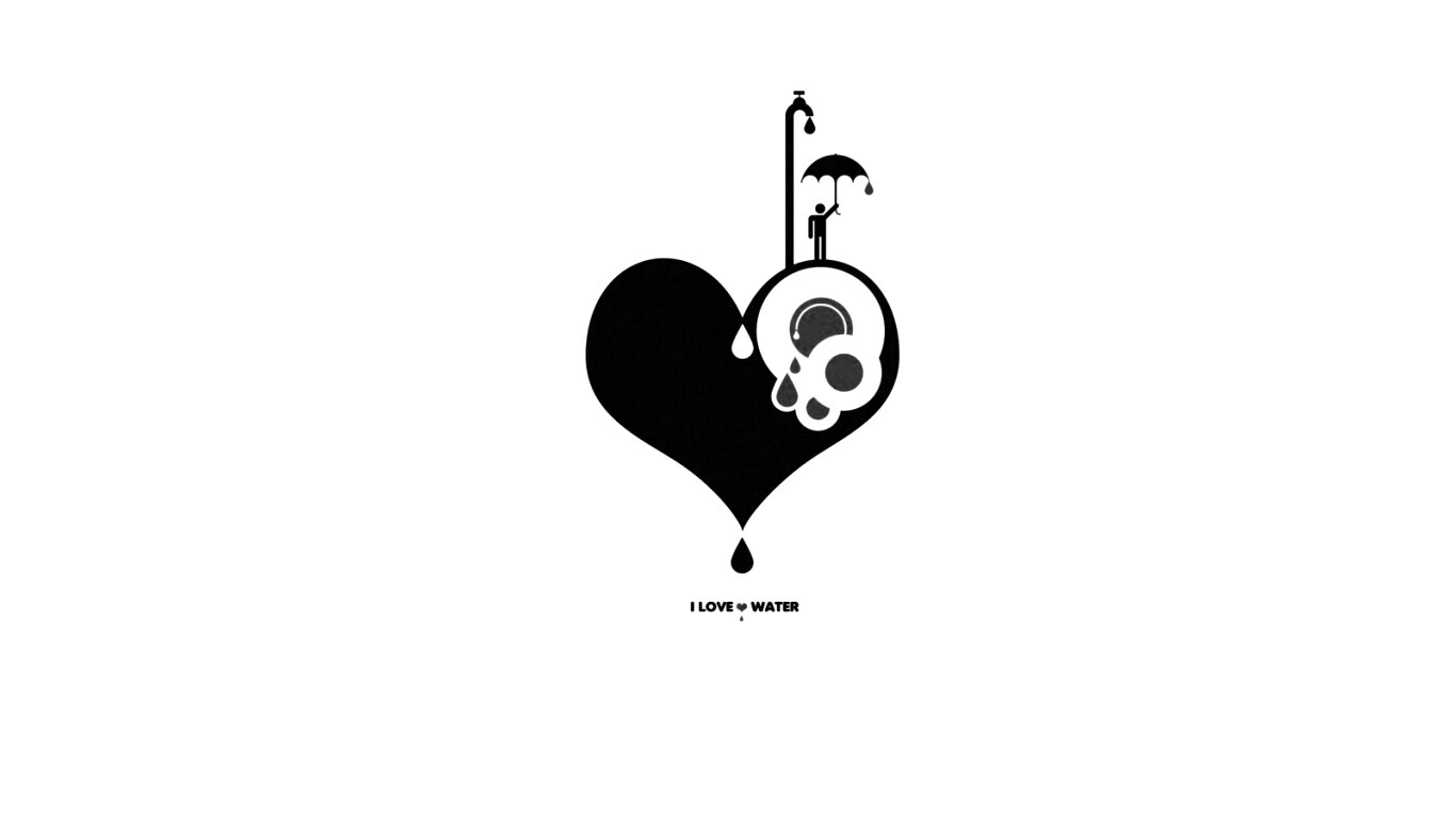 I love water обои