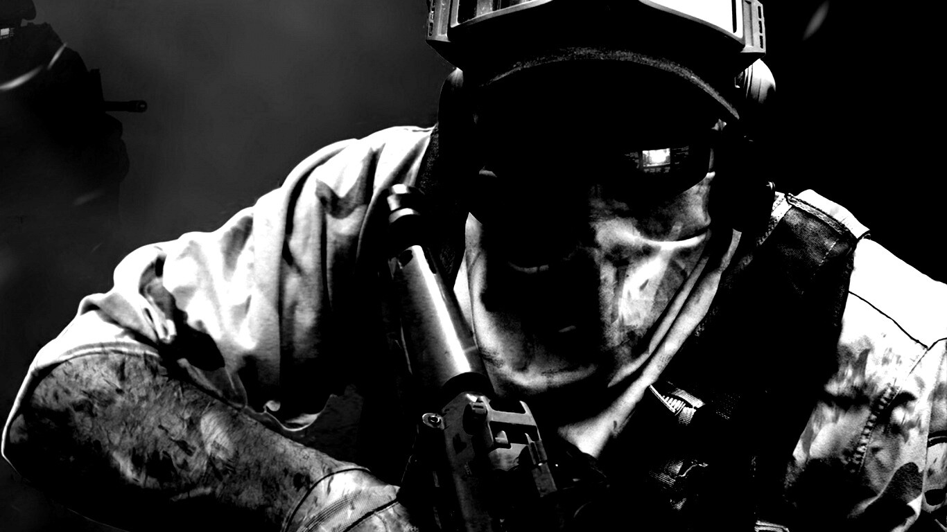 Боец в маске обои
