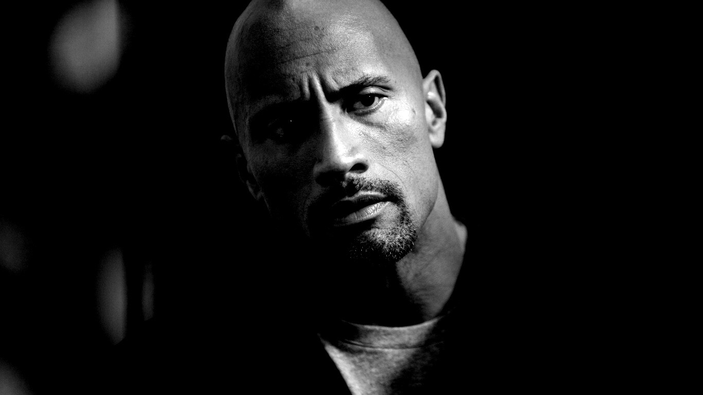 Dwayne johnson, Actor, Bald, Hair, Celebrity обои