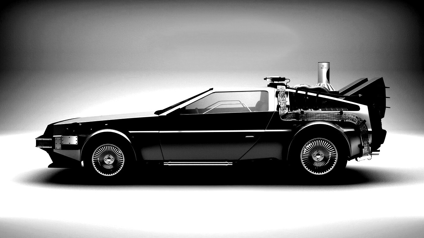 DeLorean машина времени обои
