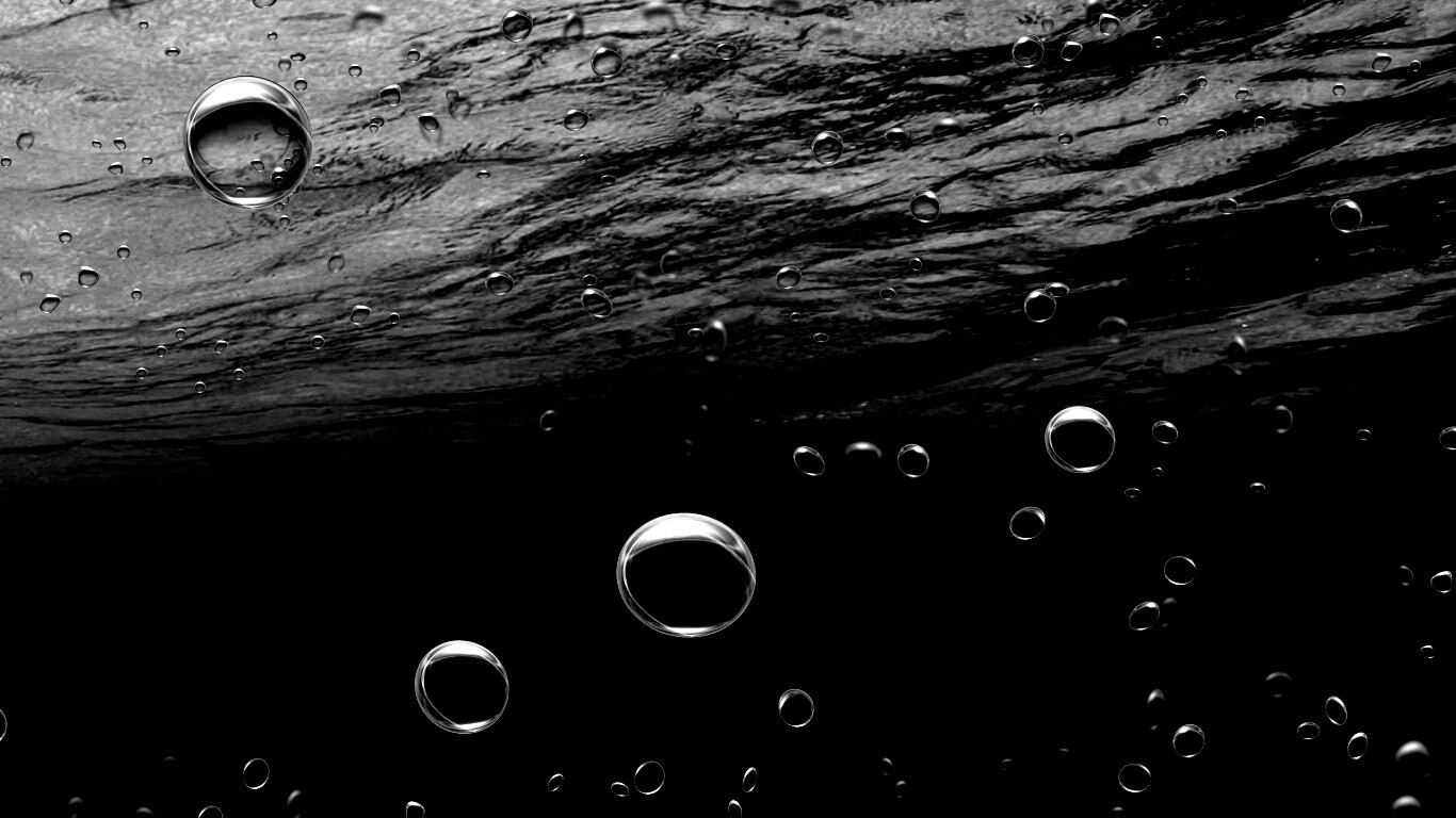 Пузыри под водой обои