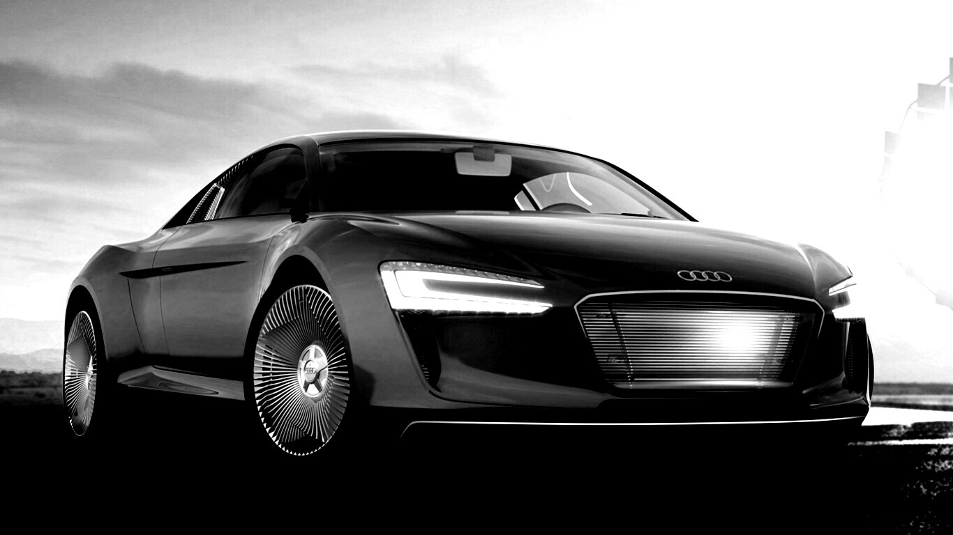 Красный автомобиль Audi обои