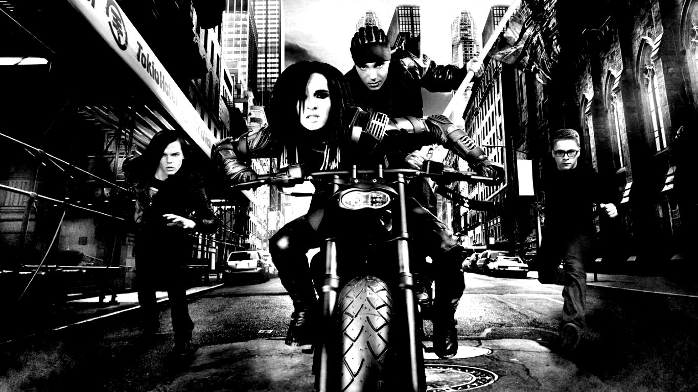 Tokio Hotel на мотоцикле обои