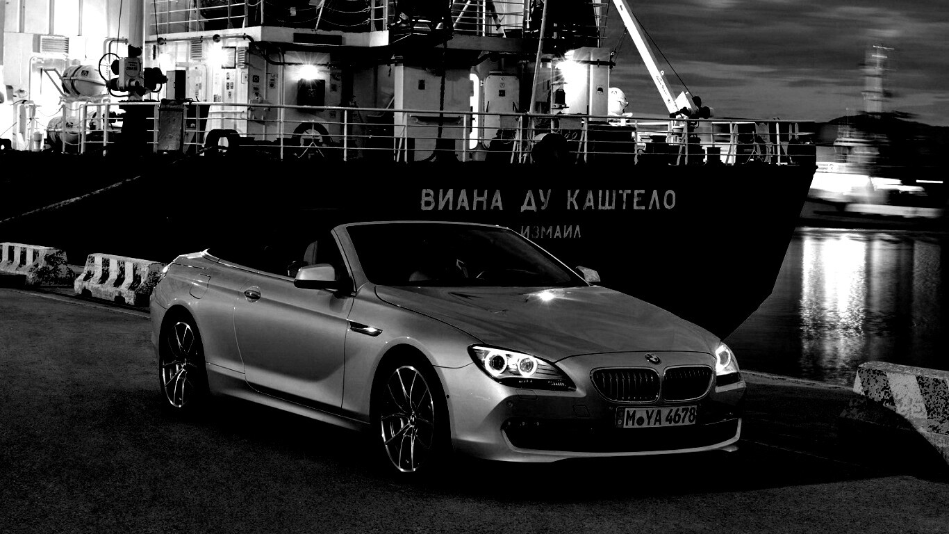 BMW 6 в порту обои