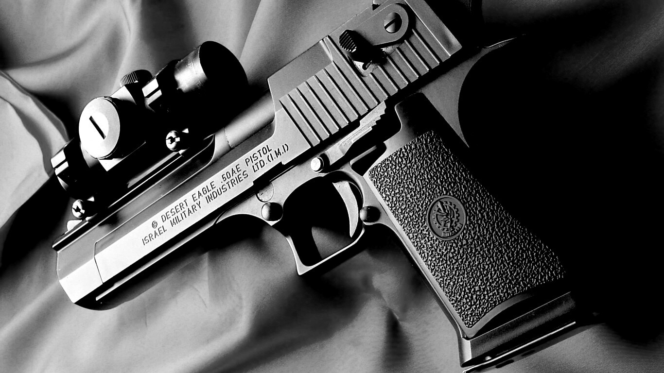 Пистолет Desert Eagle с прицелом обои